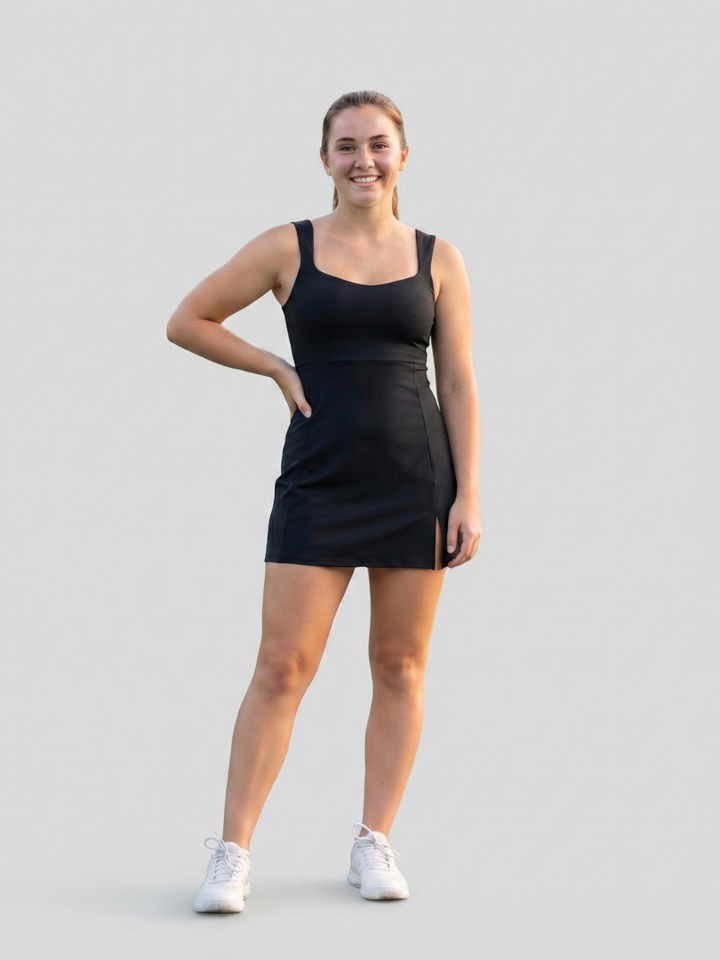 Velune | Square Neck Tennis Dress