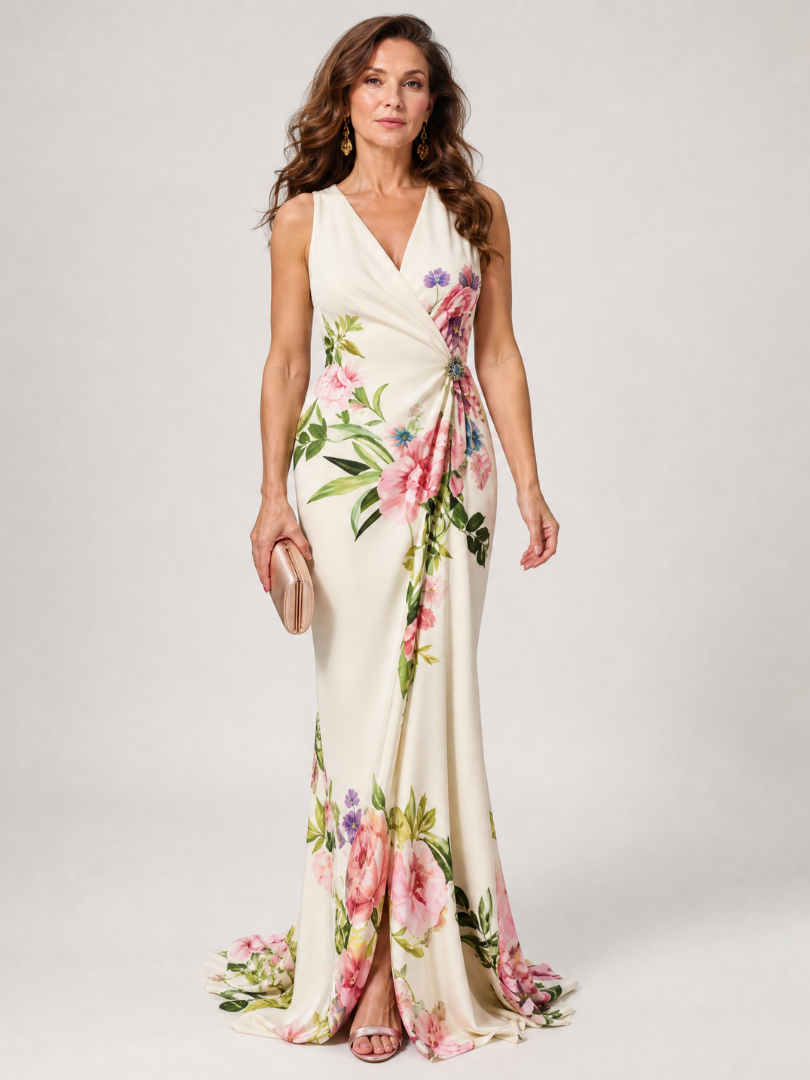 Chloe | Floral Sleeveless Maxi Dress