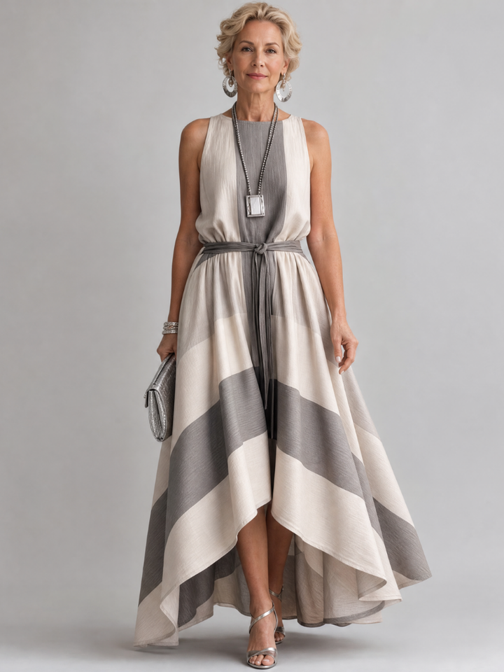 Aureliax | Sleeveless High Low Midi Dress
