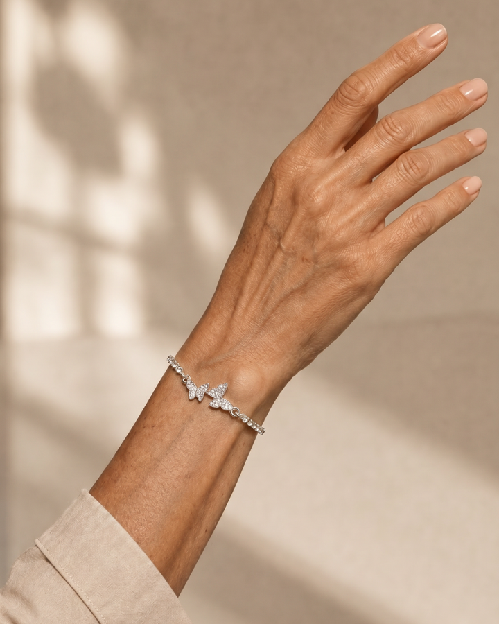Mariposa | Butterfly Crystal Tennis Bracelet