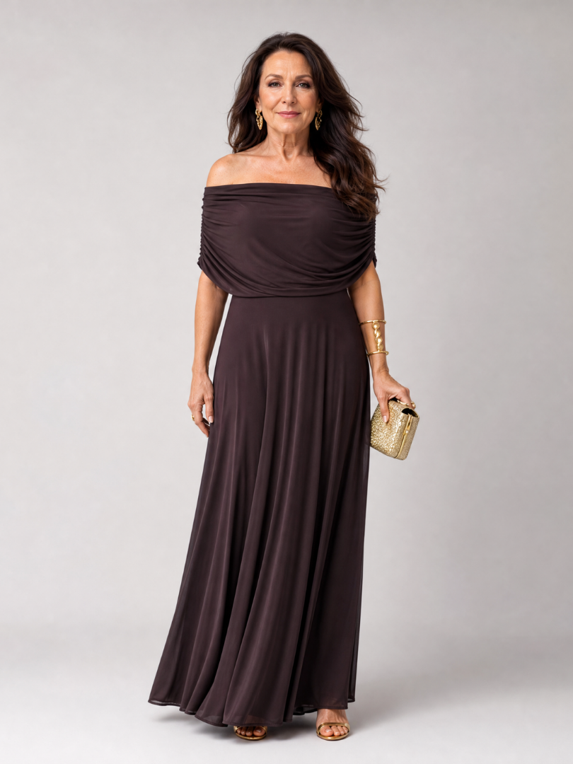 Thaya | Off Shoulder Tie Dye Maxi Dress