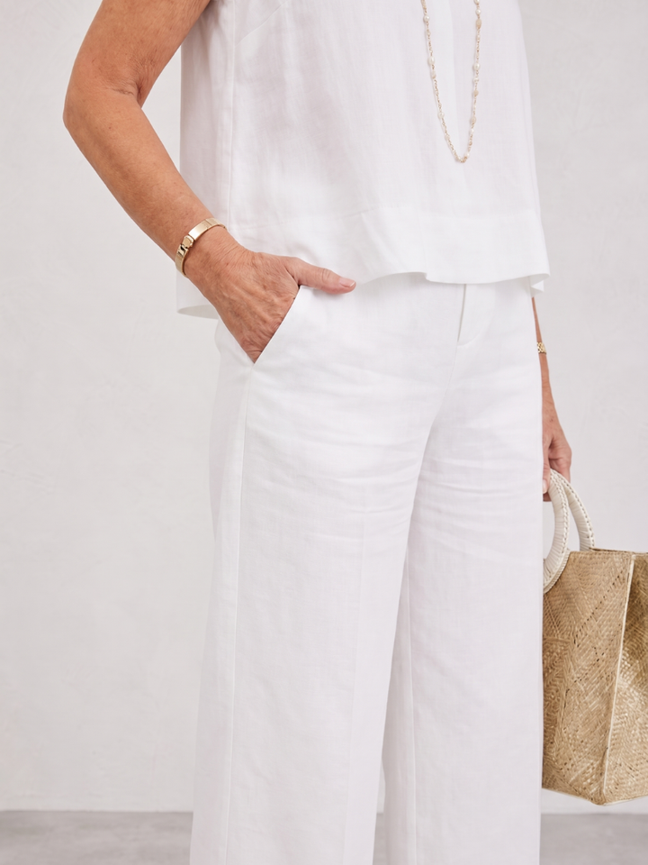 Bianca | Layered Tank Top And Wide Leg Pants Set