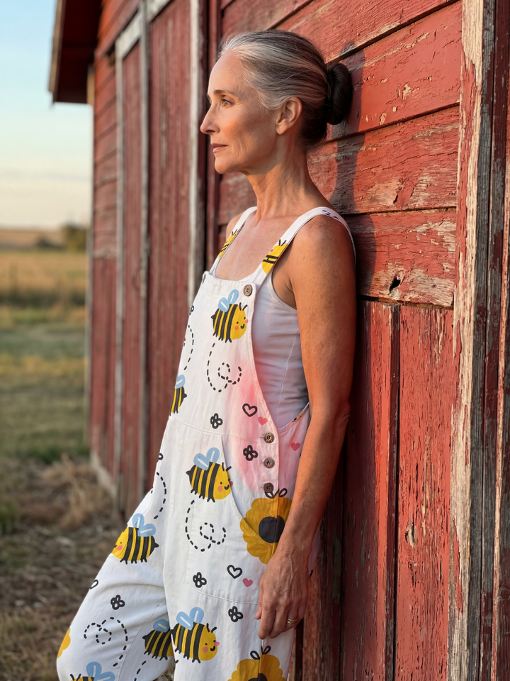 Moxie | Bee Flower Jumpsuit
