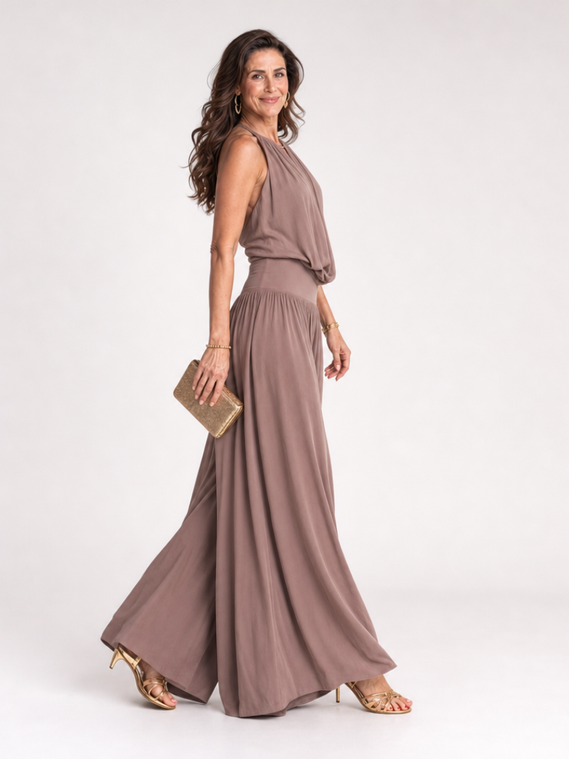 Harvey | Halter Top And Wide Leg Pants Set