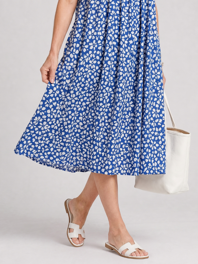 Kendall | Printed Swing Midi Dress