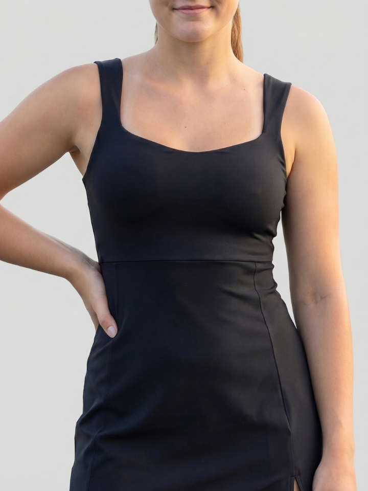 Velune | Square Neck Tennis Dress