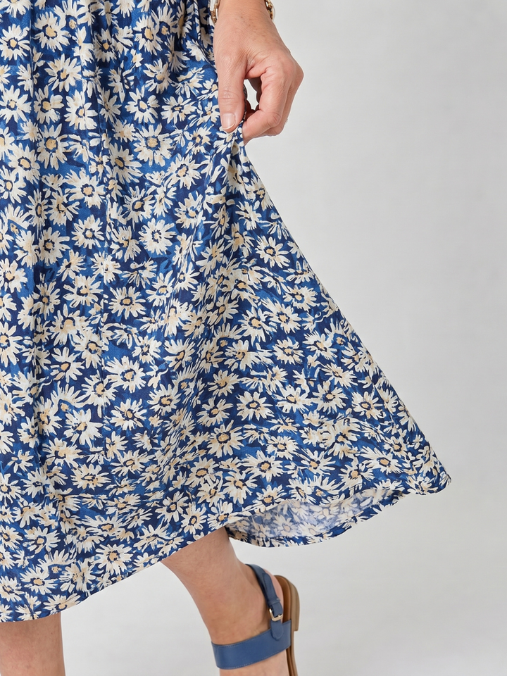 Betty | Floral Pocket Midi Dress