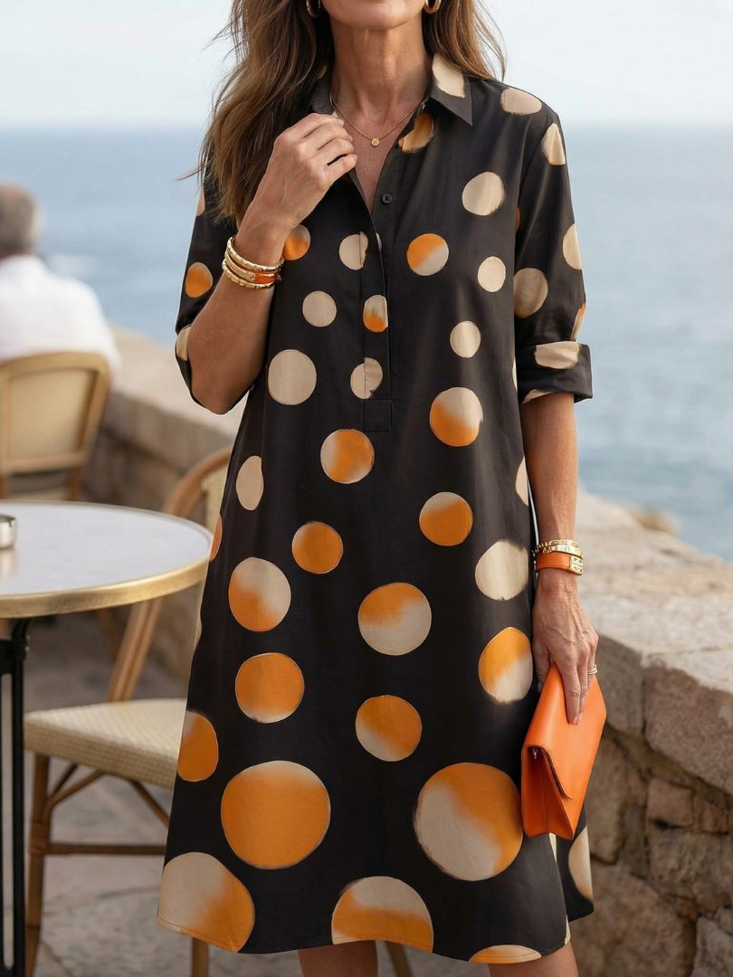 Vespera | Sunset Dot Dress