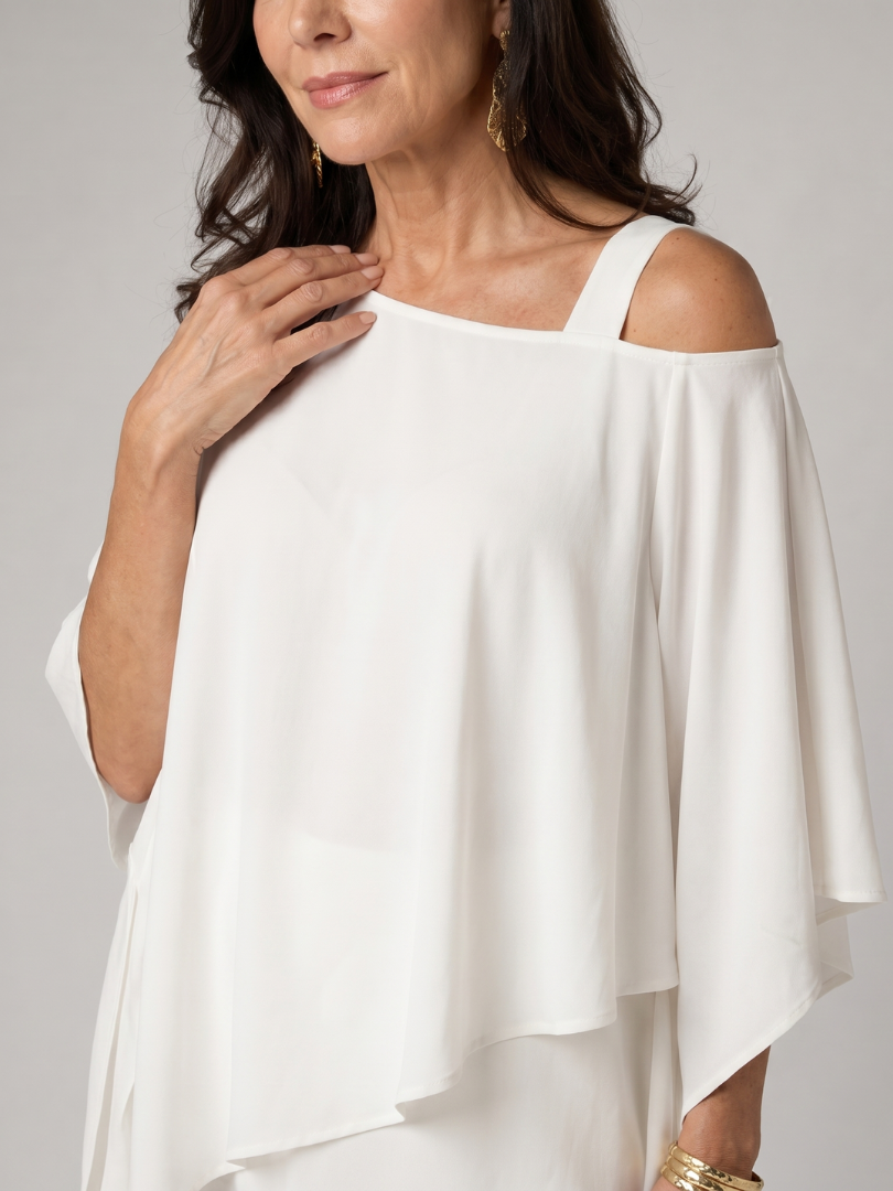 Aurelisse | Layered Asymmetrical Two Piece Pant Set