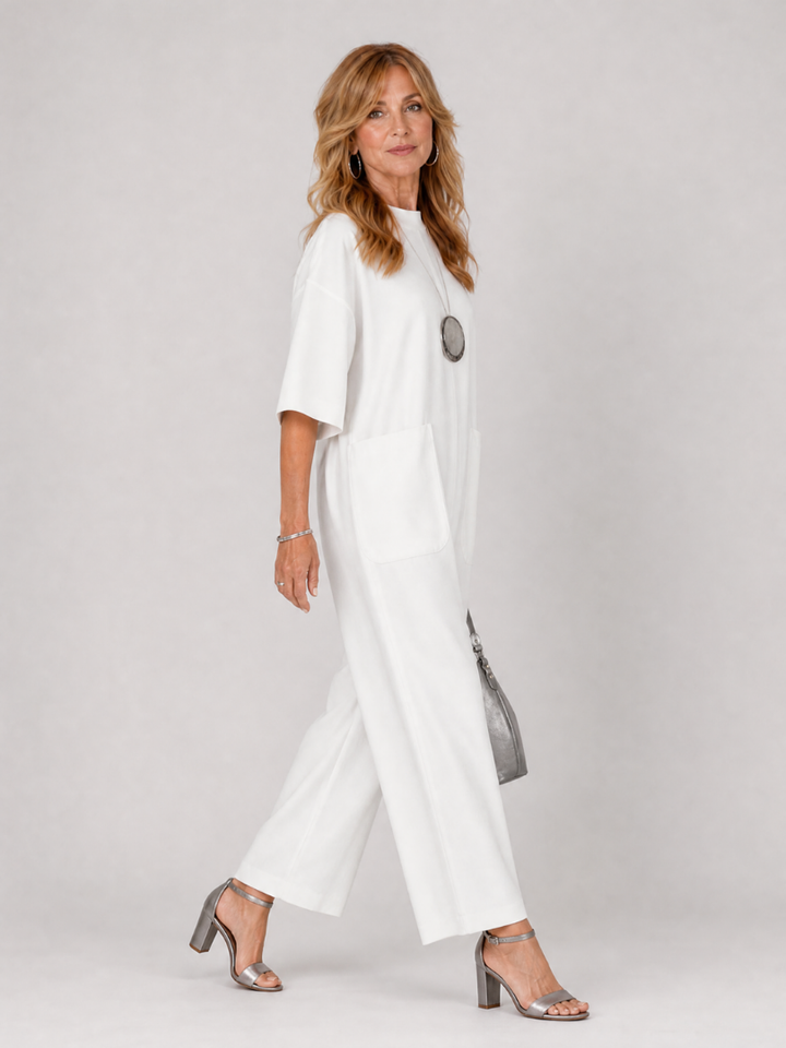 Tyro | Wide Leg Pocket Jumpsuit