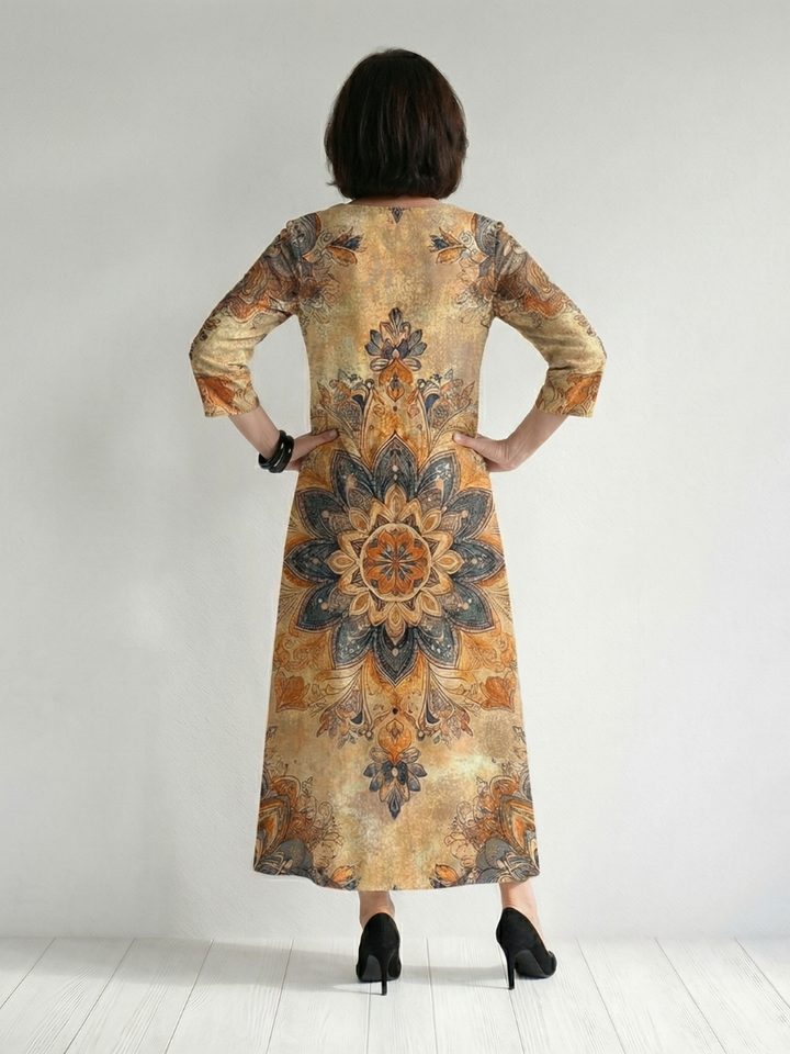 Damon | Gentle Floral Midi Dress