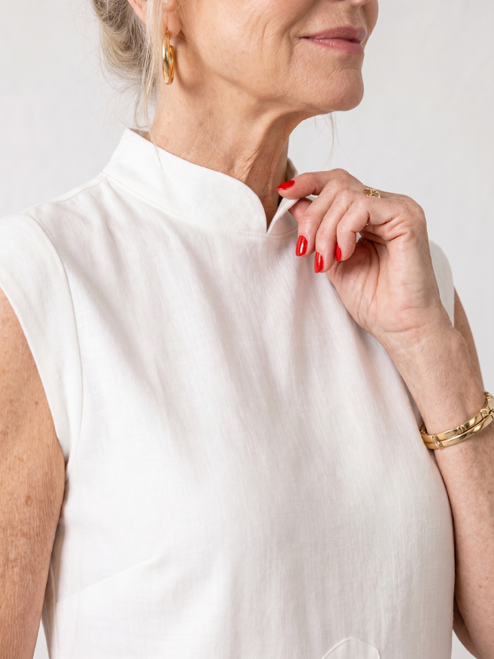 Elizabeth | Sleeveless Tunic And Wide Leg Pants Set