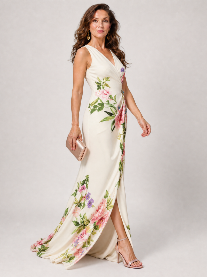 Chloe | Floral Sleeveless Maxi Dress