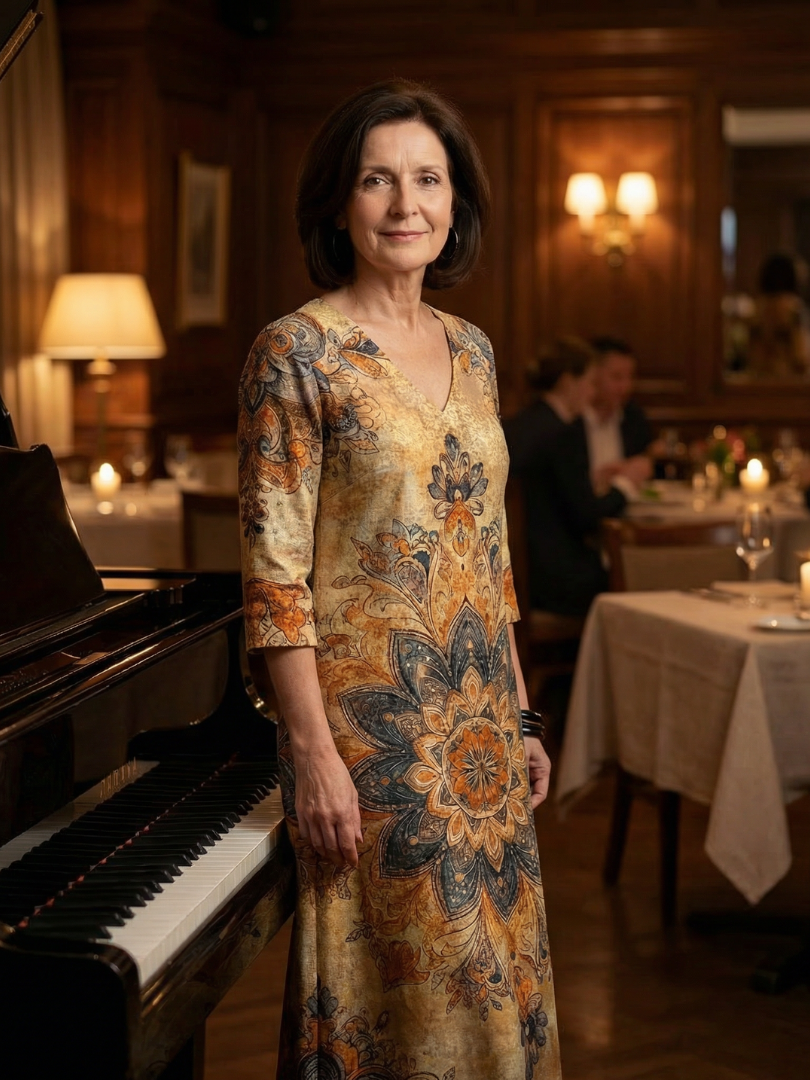 Damon | Gentle Floral Midi Dress