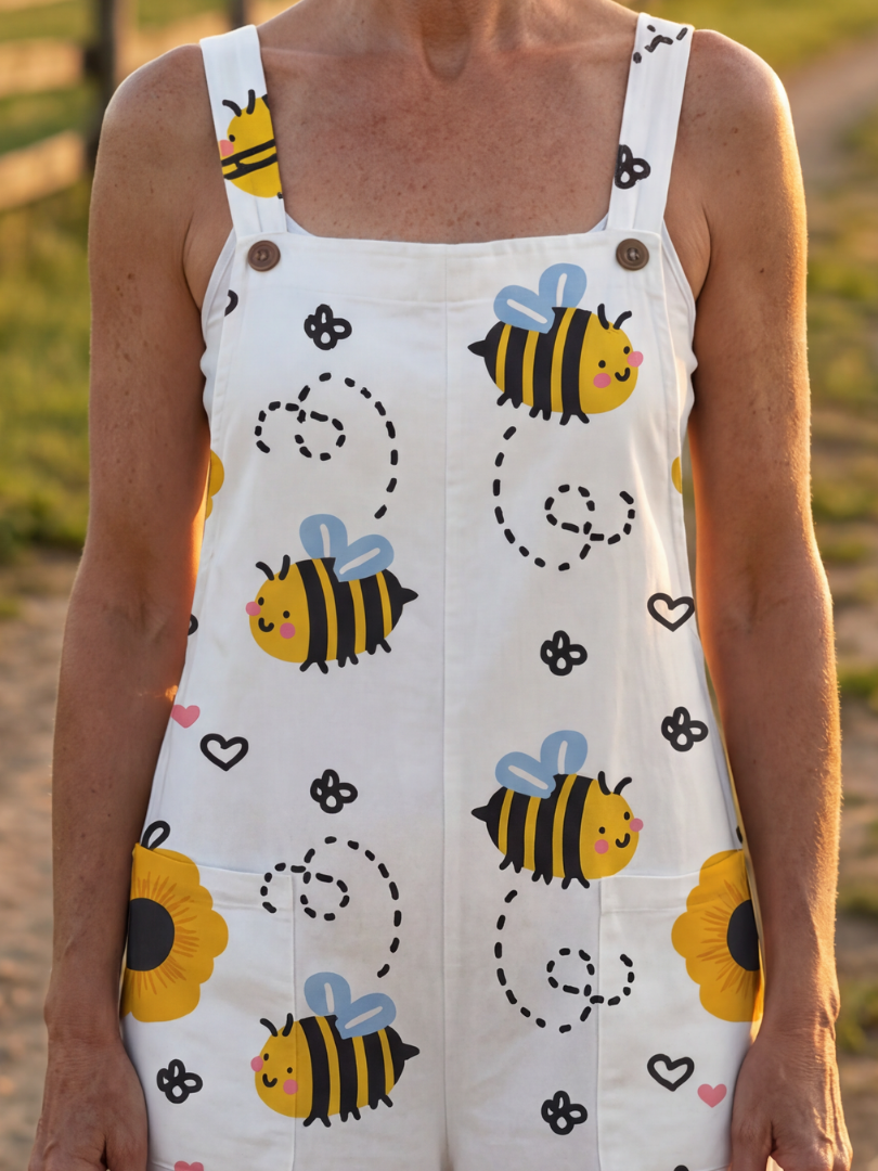 Moxie | Bee Flower Jumpsuit