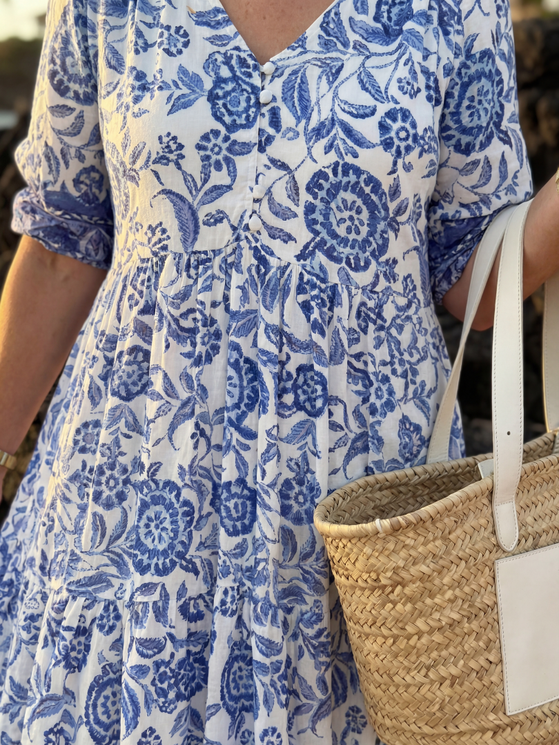 Nalani | Porcelain Midi Dress