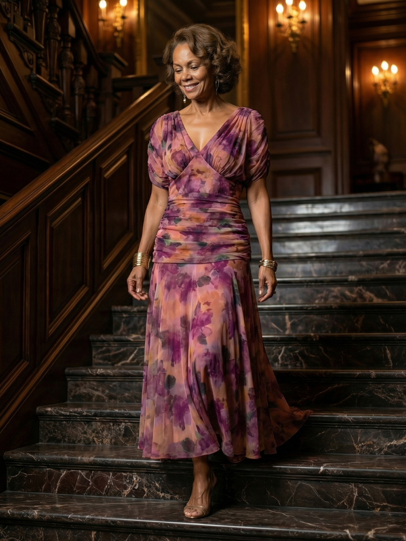 Calen | Off Shoulder Flow Midi Dress