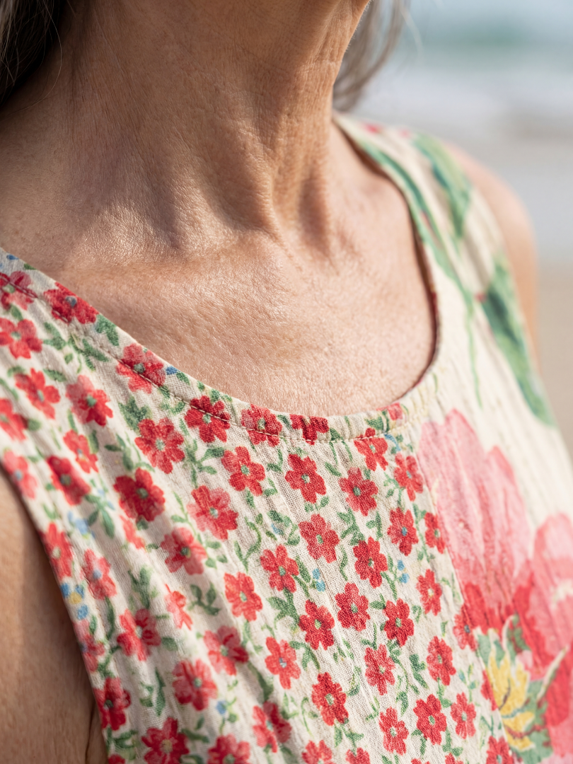 Kira | Coastal Floral Midi Dress