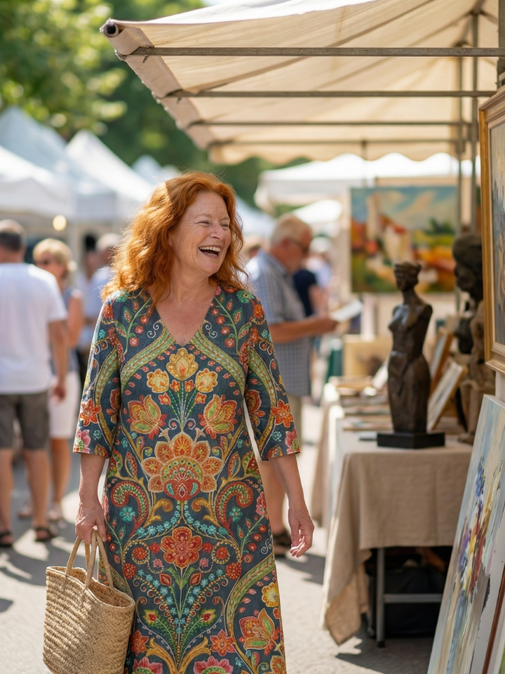 Lara | Easy Shape Garden Midi Dress