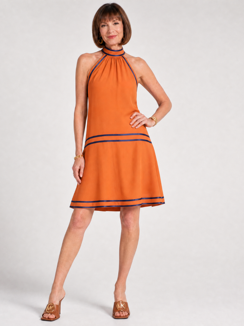 Zarella | Halter Neck A Line Mini Dress