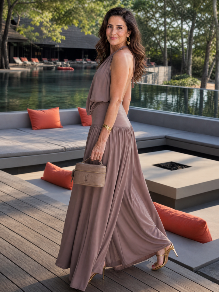Harvey | Halter Top And Wide Leg Pants Set