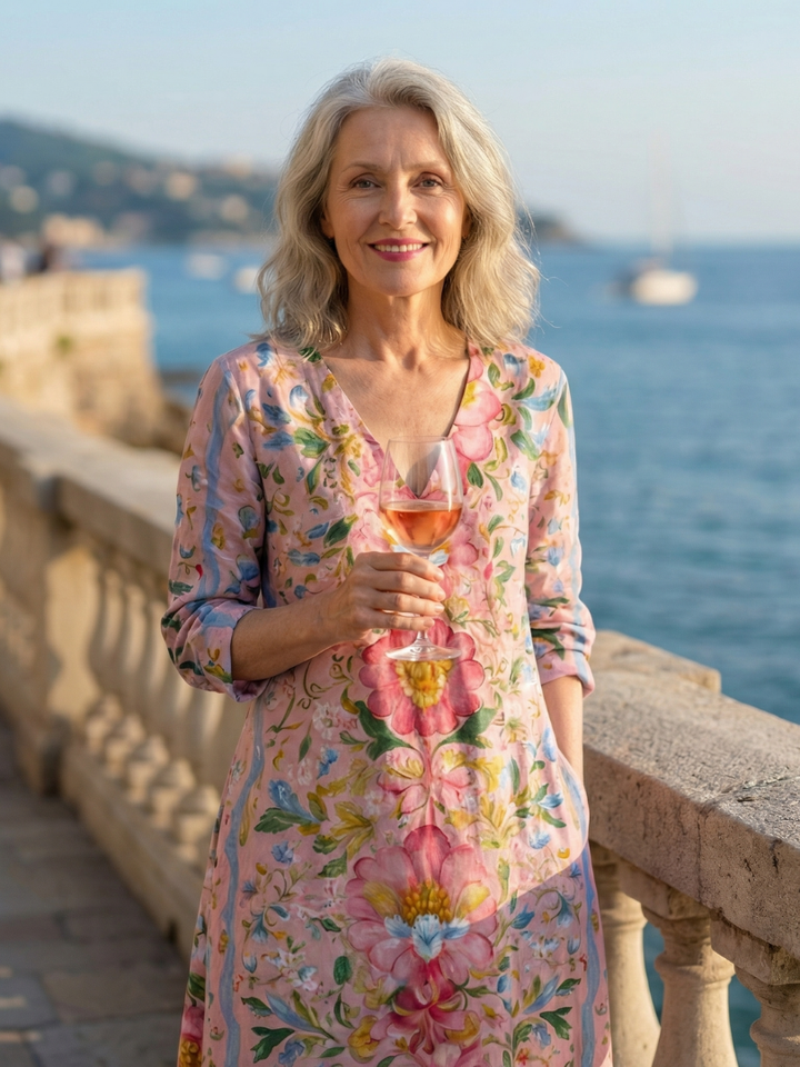 Julien | Light Form Floral Midi Dress