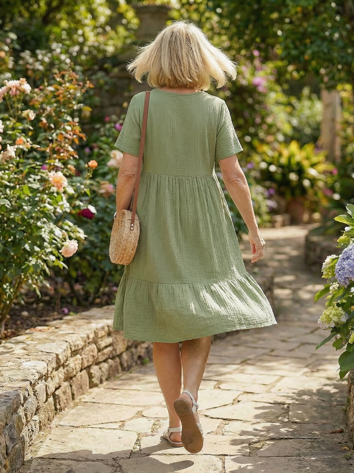 Delphinia | Woven Ease Dress