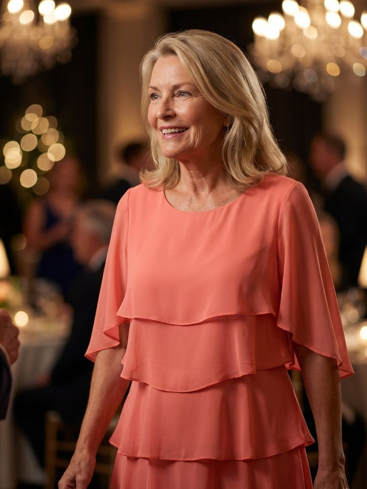 Brent | Layered Tier Midi Dress